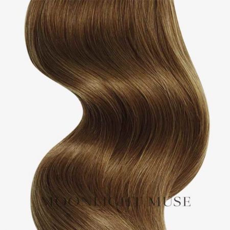 Moonlight Muse Virgin hair 55cm V-tip hair Mid brown warm Col#6