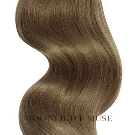 Moonlight Muse Virgin hair 55cm V-tip hair Mid brown natur Col#8