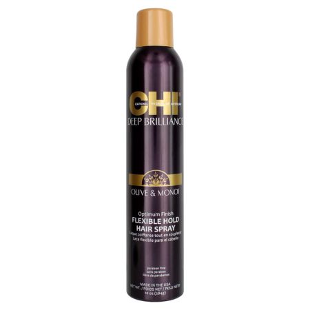 CHI Deep Brilliance Olive & Monoi Optimum Finish Flexible Hold Spray