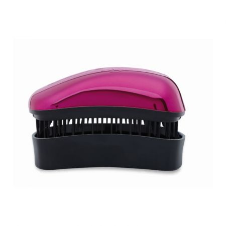 Dessat Bright Gift Set Fuchsia Detangling Hairbrush - Original Size + Mini Size Travel Cover