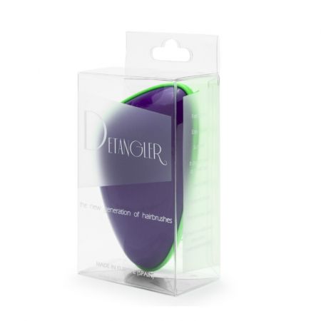 Detangler purple-lime detangling hairbrush