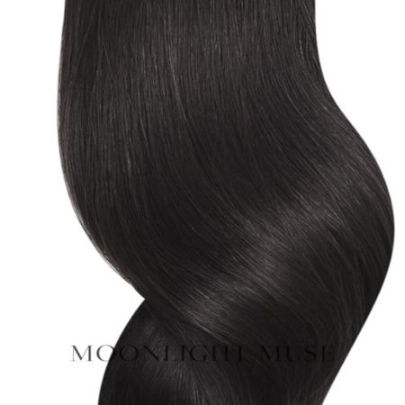 Moonlight Muse Virgin hair V-tip hair Black W soft warm Col#1W